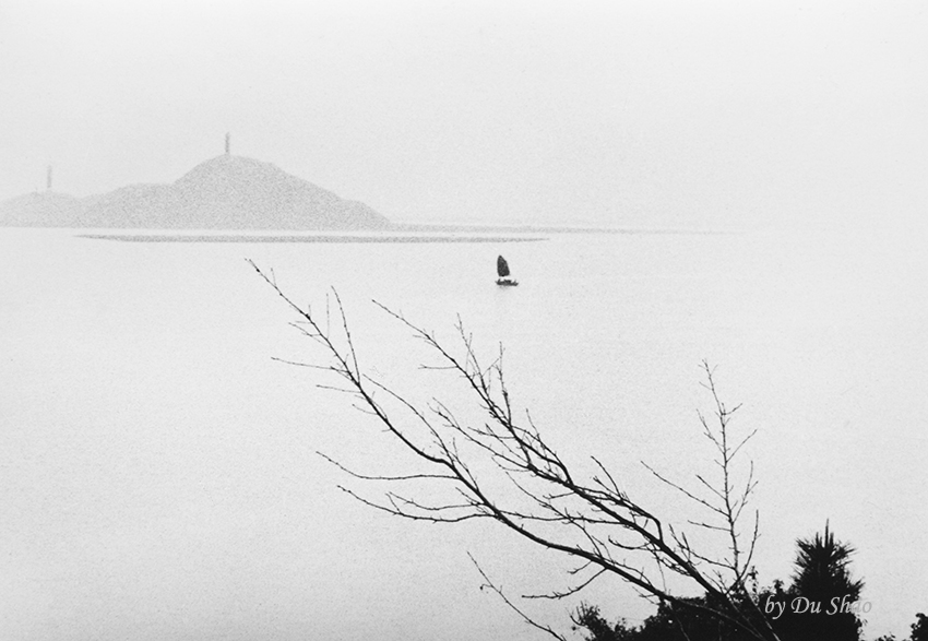 Solitary Sail Encounter Heavy Rain